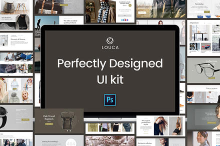 Louca UI Kit, an UI Kit Template by Middltone