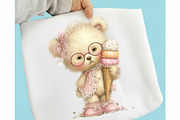 Whimsical Summer Teddy Bear Clipart, an Illustration by designcity5 (Thumbnail 3 of 5)