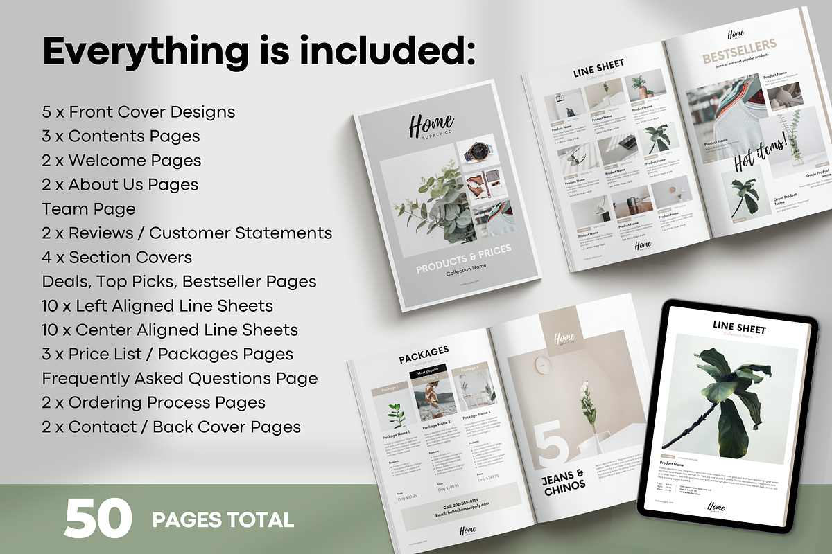 Line Sheet & Wholesale Catalog Canva, a Brochure Template by Type Here Studio (Photo 2 of 8)