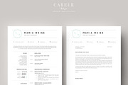 Modern Resume & CoverLetter Template, a Resume Template by careerboutique (Thumbnail 3 of 6)