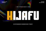 Hjafu Font, a Sans Serif Font by agusariyadi (Thumbnail 1 of 5)