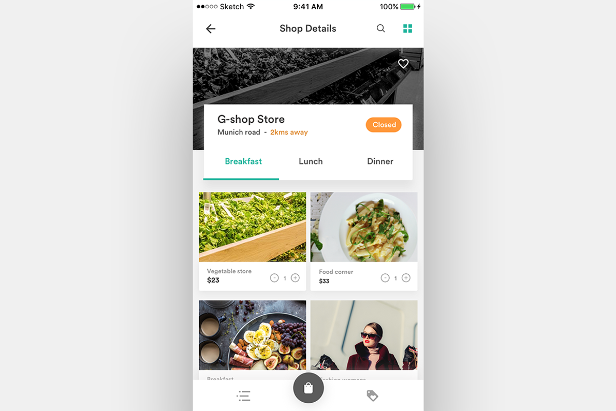 Complete iOS ui kit for delivery app, an UI Kit Template by Divanraj (Photo 25 of 29)