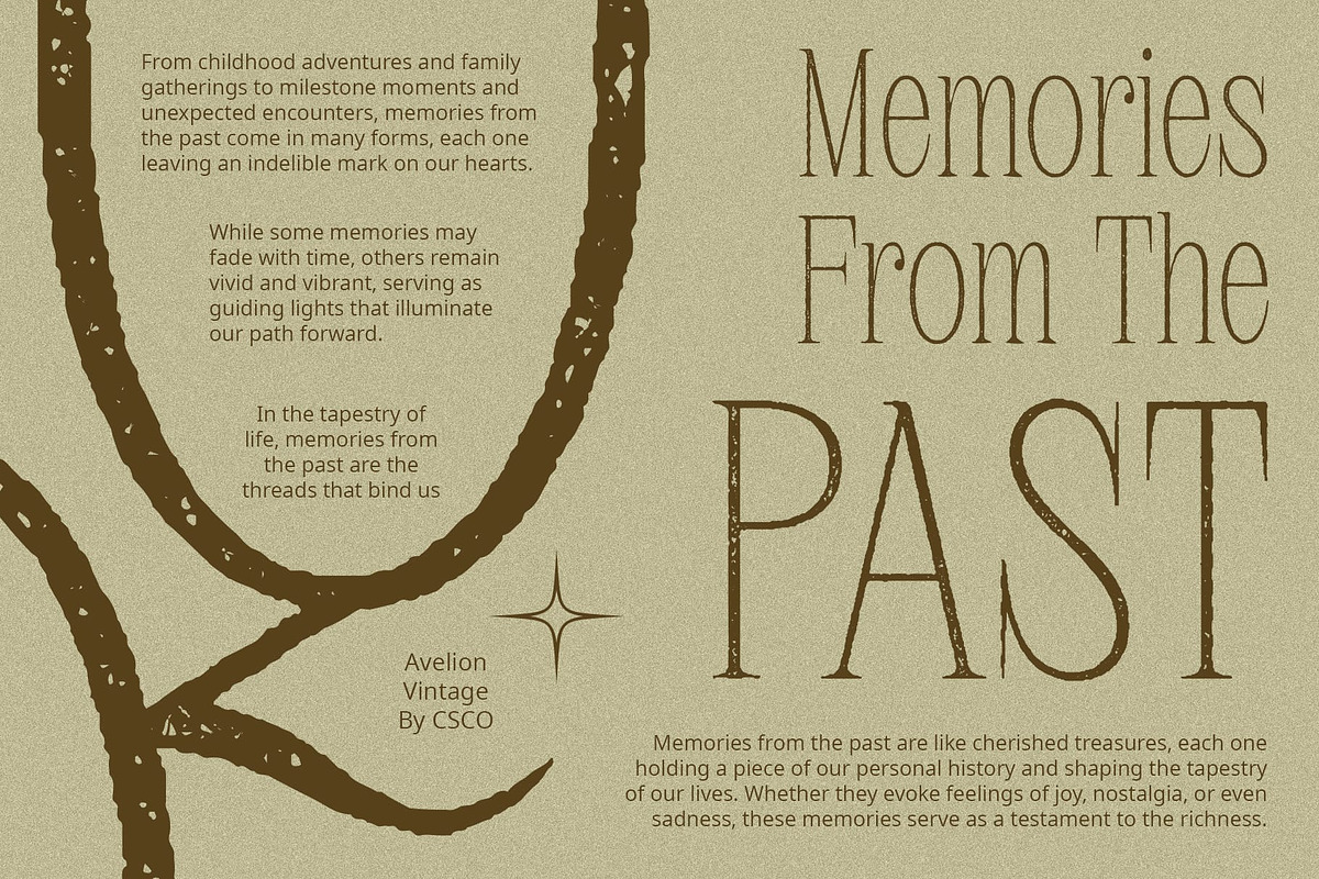 Avelion Vintage, a Serif Font by Craft Supply Co. (Photo 8 of 8)