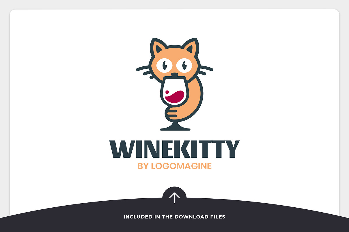Wine Kitty Logo Template, a Branding & Logo Template by LOGOMAGINE (Photo 5 of 16)