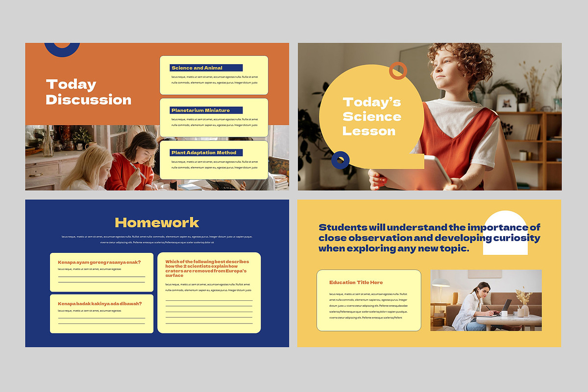 LESSON - Education Powerpoint, a Presentation Template by rgbryand