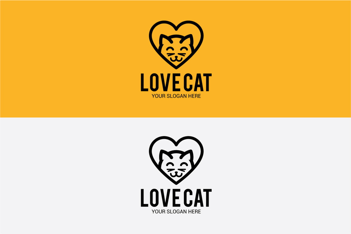 LOVE CAT, a Branding & Logo Template by shazi (Photo 1 of 3)