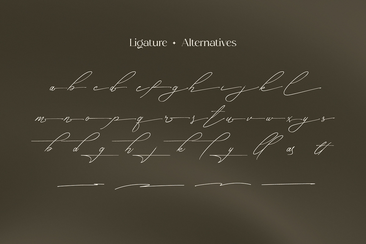 Amorate Signature - Script Font, a Script Font by Lettermine (Photo 3 of 10)