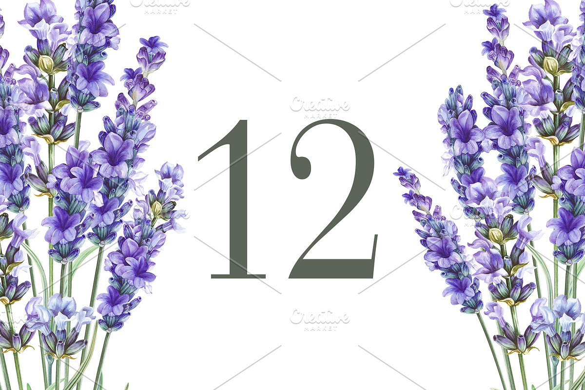 Watercolor Lavender Wedding., an Invitation Template by Kotkoa (Photo 5 of 6)