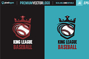 Baseball League Logo, a Branding & Logo Template by pixelogan (Thumbnail 2 of 4)