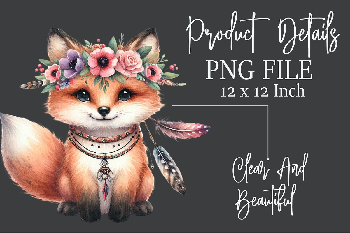 Sweet Boho Woodland Creatures Animal, an Illustration by Rose Art (Photo 6 of 7)