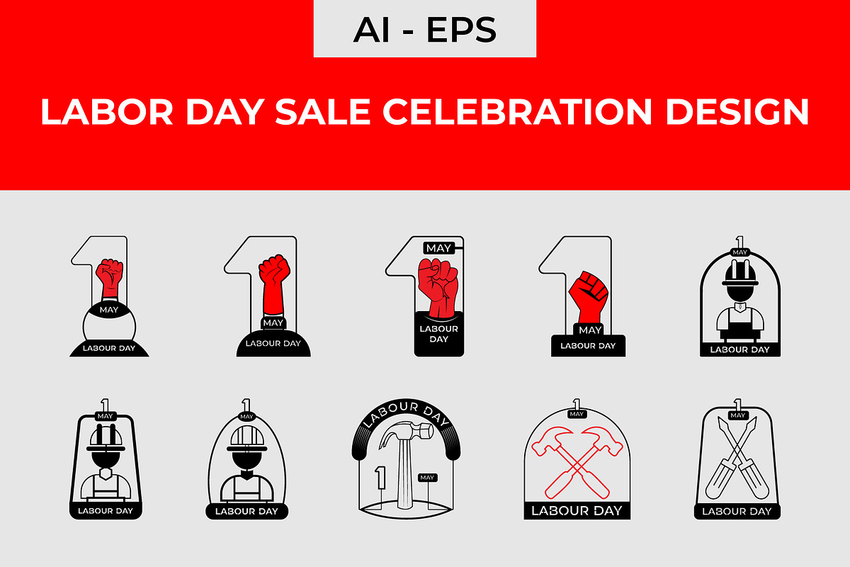 Labor day sale celebration design, a Seasonal Illustration by Lakhan1998 (Photo 1 of 7)