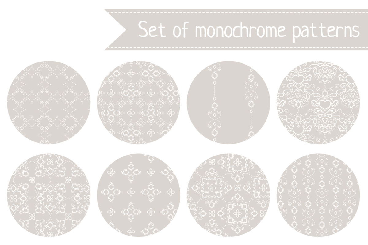 Set of stitched patterns preview 4
