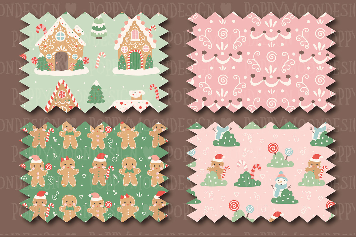 Sweet Holiday paper set, a Graphic by Poppymoondesign (Photo 4 of 5)
