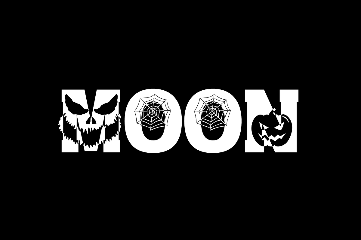 Halloween Silhouette Font, a Font by vladocar (Photo 2 of 7)