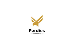 Eagle Letter F Logo