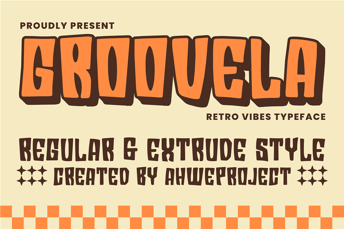 Groovela, a Sans Serif Font by ahweproject (Photo 1 of 15)