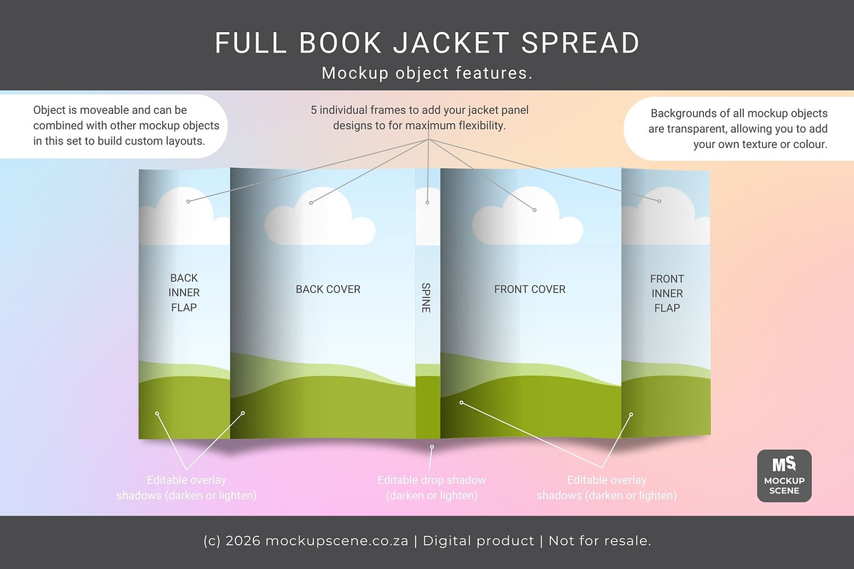 Book with Dust Jacket Canva Mockup, a Books & Magazine Mockup by Mockup Scene (Photo 7 of 13)