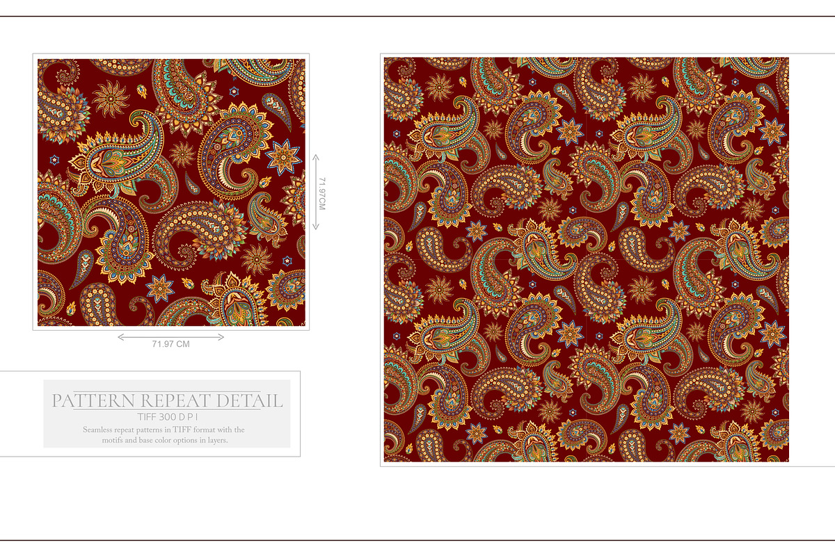 Paisley Traditional Seamless Pattern, a Pattern Graphic by Fabrivo (Photo 5 of 10)