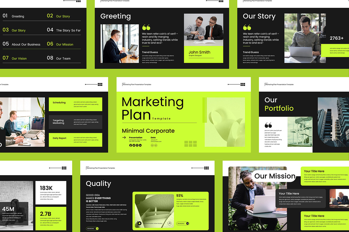 Marketing Plan Presentation Template, a Presentation Template by Pradaxa (Photo 2 of 7)