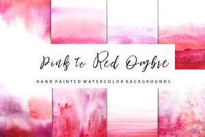 Ombre Bundle Watercolor Backgrounds