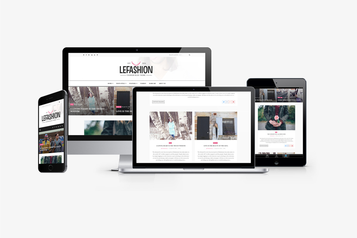 Lefashion - Fashion & Lifestyle Blog, a WordPress Template by Themeslion (Photo 2 of 2)