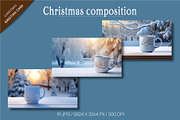 Christmas cup with hot drink., a Decorative Illustration by KENO Mascots (Thumbnail 6 of 6)