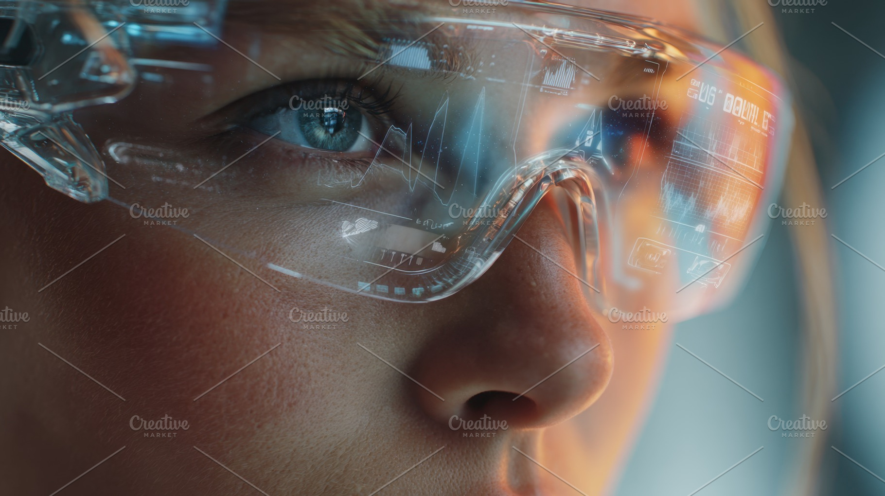 Smart glasses show data in close up, a Photo by Beautiful things