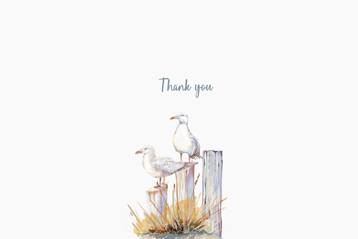 Seaside Memories Watercolor Set, an Illustration by Shabbypie (Photo 17 of 17)