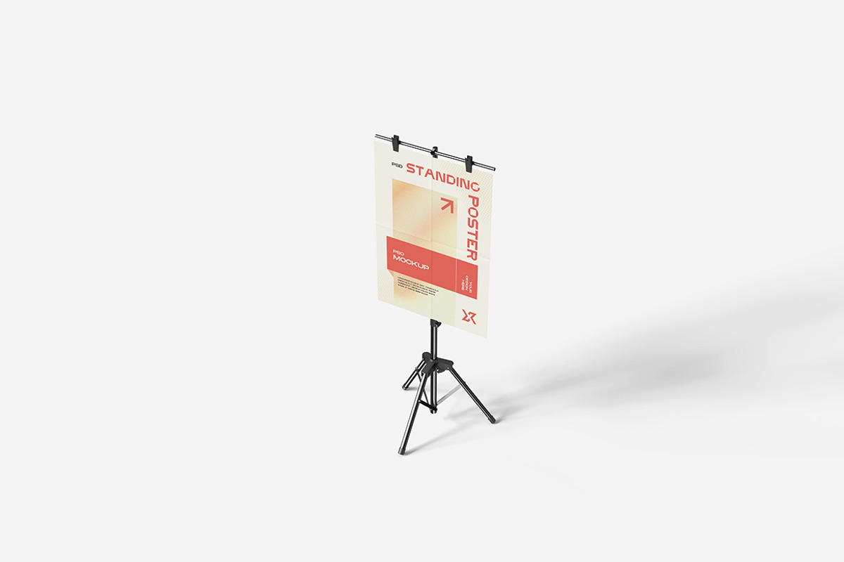 Standing Poster Mockup, a Product Mockup by MrLetters (Photo 3 of 5)