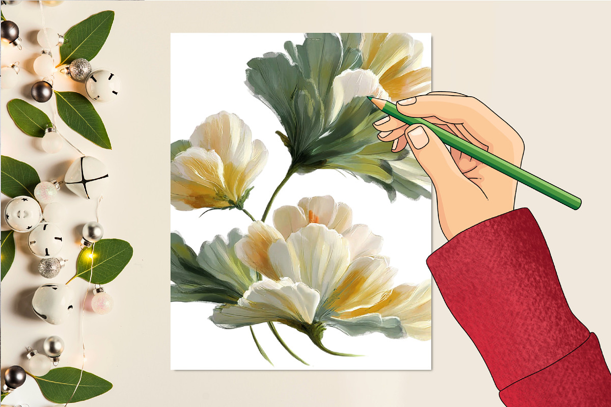 Spring Watercolor Clipart Set, an Illustration by DreamCafeArt (Photo 6 of 6)