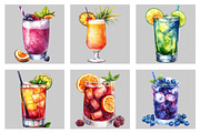 Summer Cocktail Sublimation Clipart, an Illustration by Black Bird Studio (Thumbnail 3 of 5)