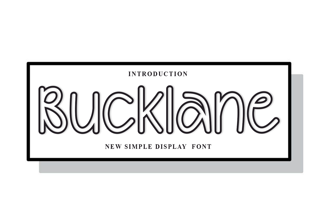 Bucklane, a Sans Serif Font by FreshTypeINK (Photo 1 of 8)