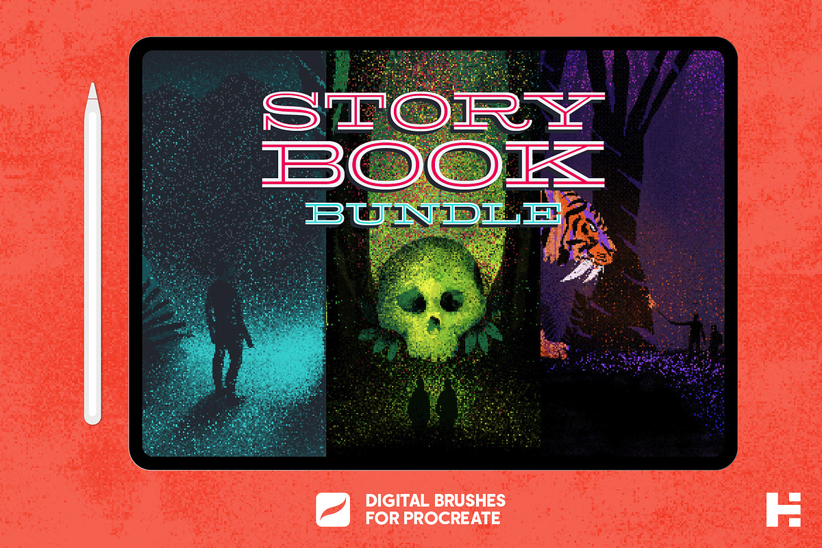 Storybook Procreate Brushes Bundle, a Brush Add-On by Tim Hankins Design (Photo 1 of 7)