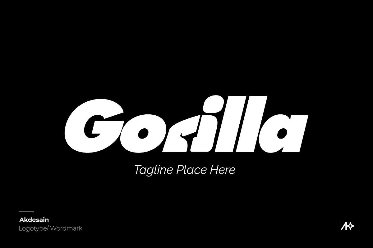Gorilla Wordmark Logo, a Branding & Logo Template by Akdesain