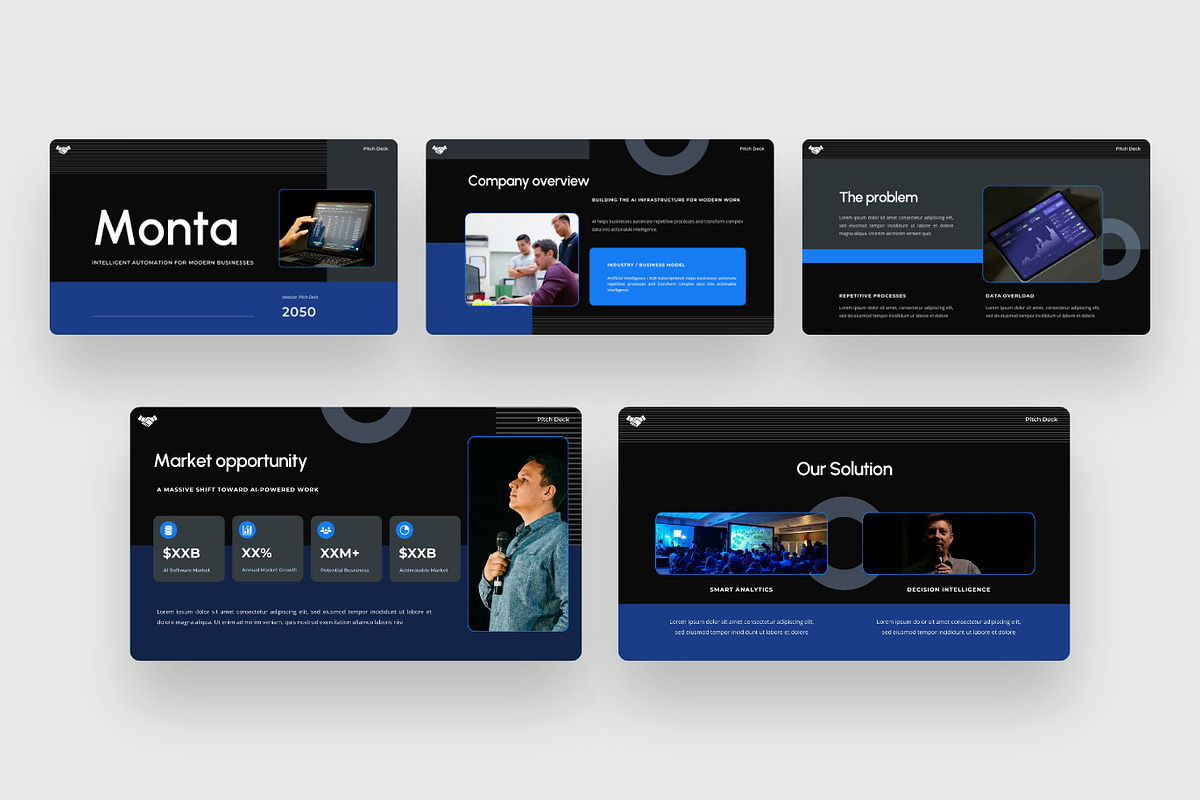 Monta - Company PowerPoint Template, a Presentation Template by BeadyLab (Photo 2 of 5)