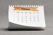 A5 Desk Calendar Mock-Up, a Mockup by MassDream (Thumbnail 4 of 10)