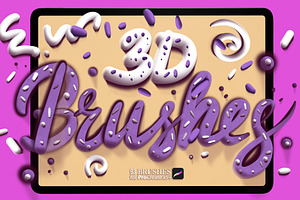 3D BRUSHES PROCREATE SET