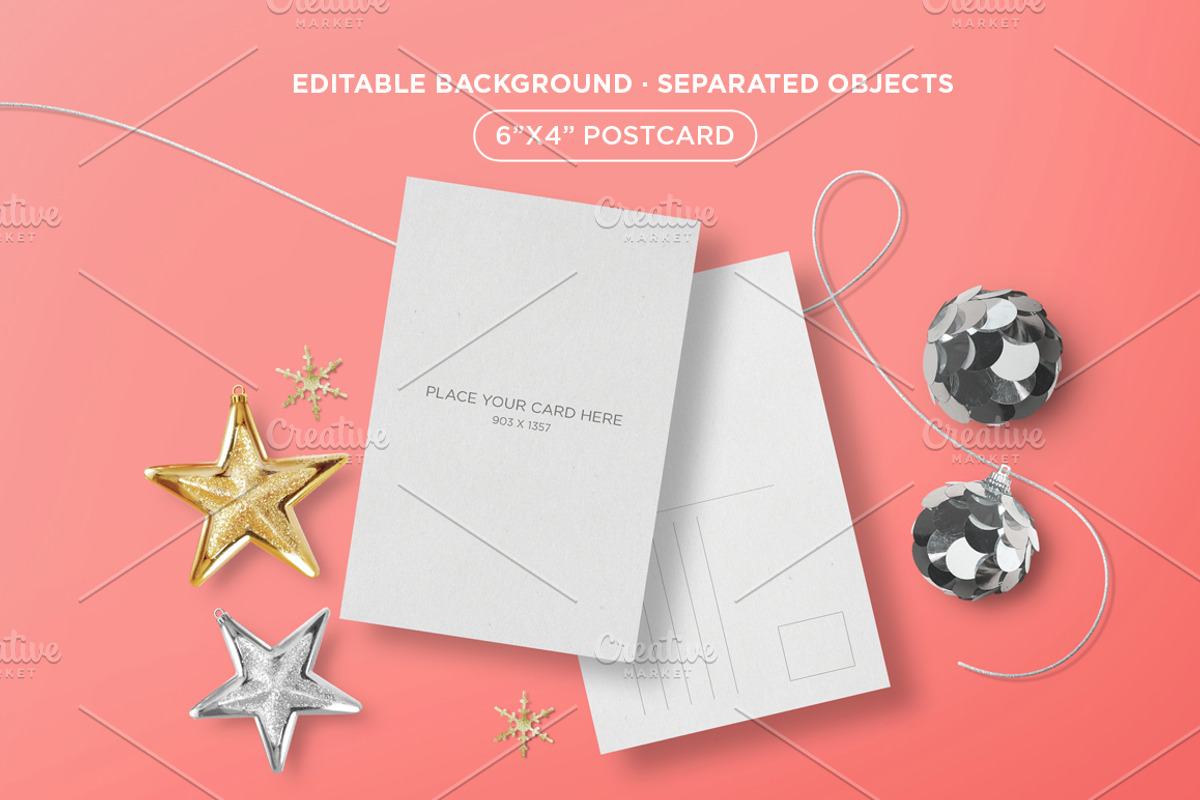 Mockup - Holiday Postcard, a Print Template by tomodachi studio (Photo 3 of 4)