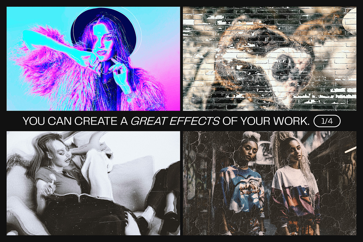 12 Photo Effect Templates, a Layer Style Add-On by iDoodle Studio (Photo 3 of 6)