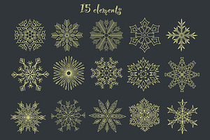 Snowflake Stamp Brushes