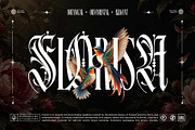 Flora Branch Typeface, a Blackletter Font by alit design (Thumbnail 17 of 20)