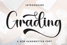 Grading | Script Font