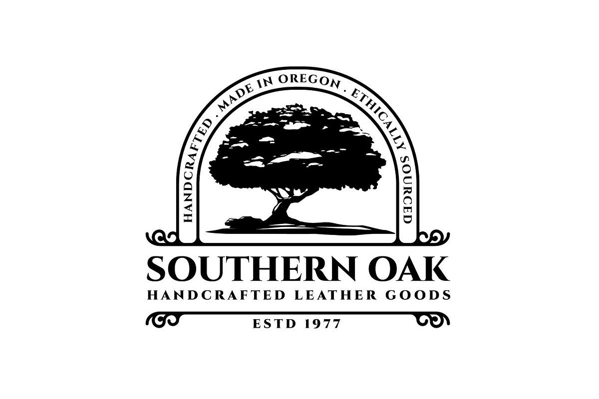 Vintage Style Oak Tree Logo, a Branding & Logo Template by Suhandi (Photo 2 of 4)