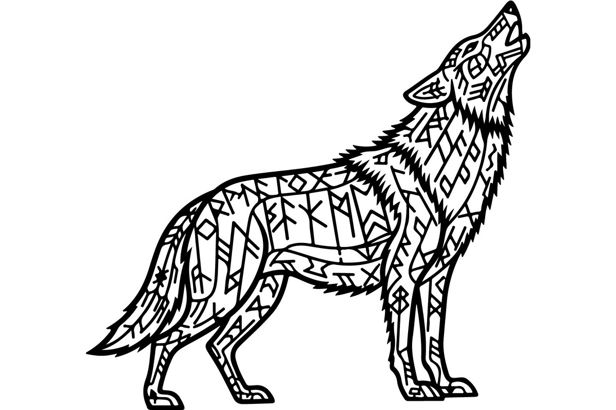 Wolf Silhouette Vector Bundle, an Animal Illustration by Designer_Momina (Photo 5 of 21)