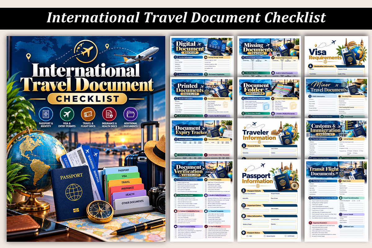 International Travel Document, a Stationery Template by Designmela01 (Photo 1 of 4)