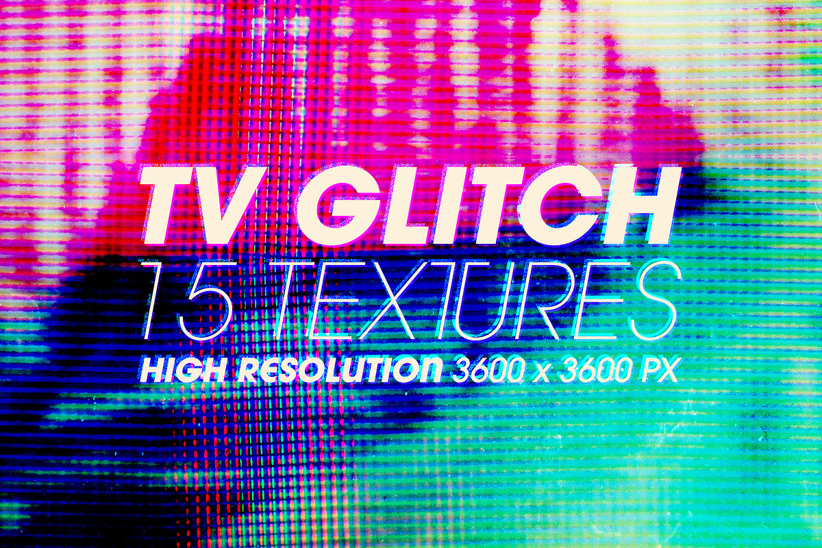 TV Glitch Textures, a Texture Graphic by LuOtero (Photo 1 of 5)