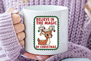 Christmas postage stamp Believe, an Illustration by Daily.Designs (Thumbnail 5 of 5)
