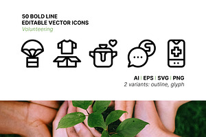 50 Volunteering Icons