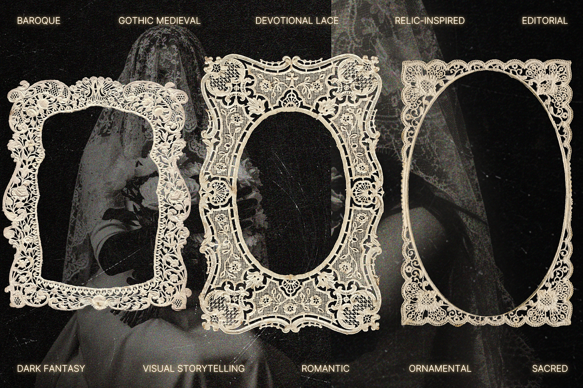 Sacred Lace Frames Bundle, an Object Graphic by The Flossy Finch (Photo 5 of 20)
