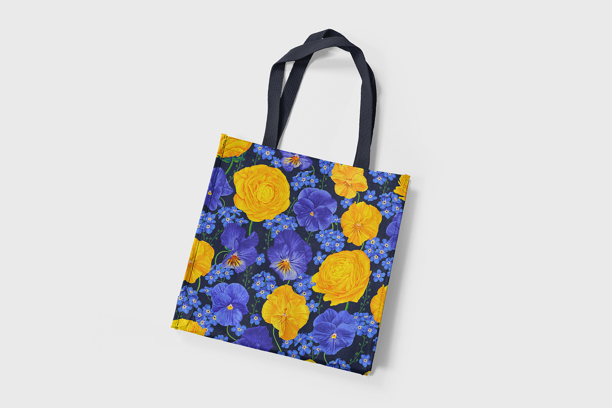 Pattern Pansies and Buttercups, a Pattern Graphic by MarynaPetrovska (Photo 7 of 10)